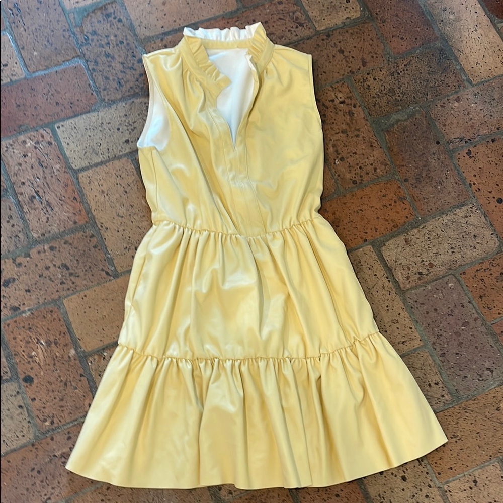 Yellow Sleeveless Kids Dress